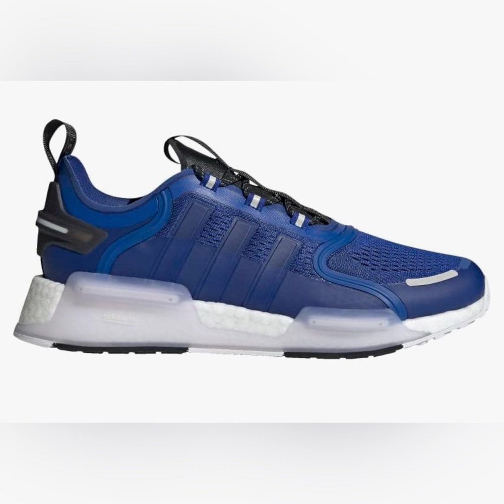 adidas NMD V3  Electric Blue Men's Running Sneaker with Black Accents New No Box